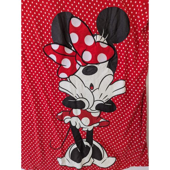 Disney Parks Womens Size XL Red Polka-dot Mini Mouse Disney World Short Sleeves - Picture 2 of 8